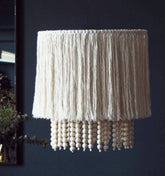 Boho Lighting, Tassel Chandelier, Macrame Chandelier, Nursery Lampshade, Fringe Chandelier